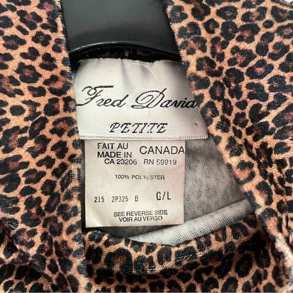 Vintage Velvet Leopard Print Top - Picture 5 of 5